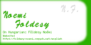 noemi foldesy business card